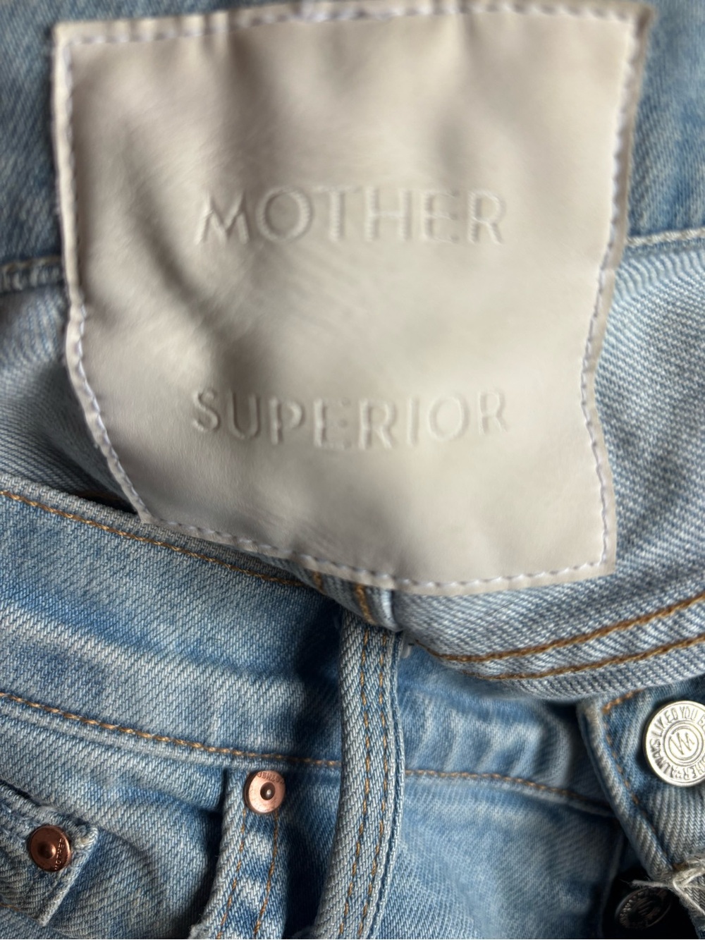 MOTHER the fly cut Tomcat roller High-Rise Wide leg flare jeans size 27 - Picture 7 of 8